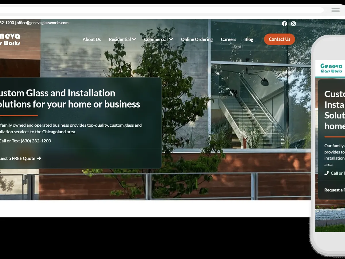 Homepage of Geneva Glass Works